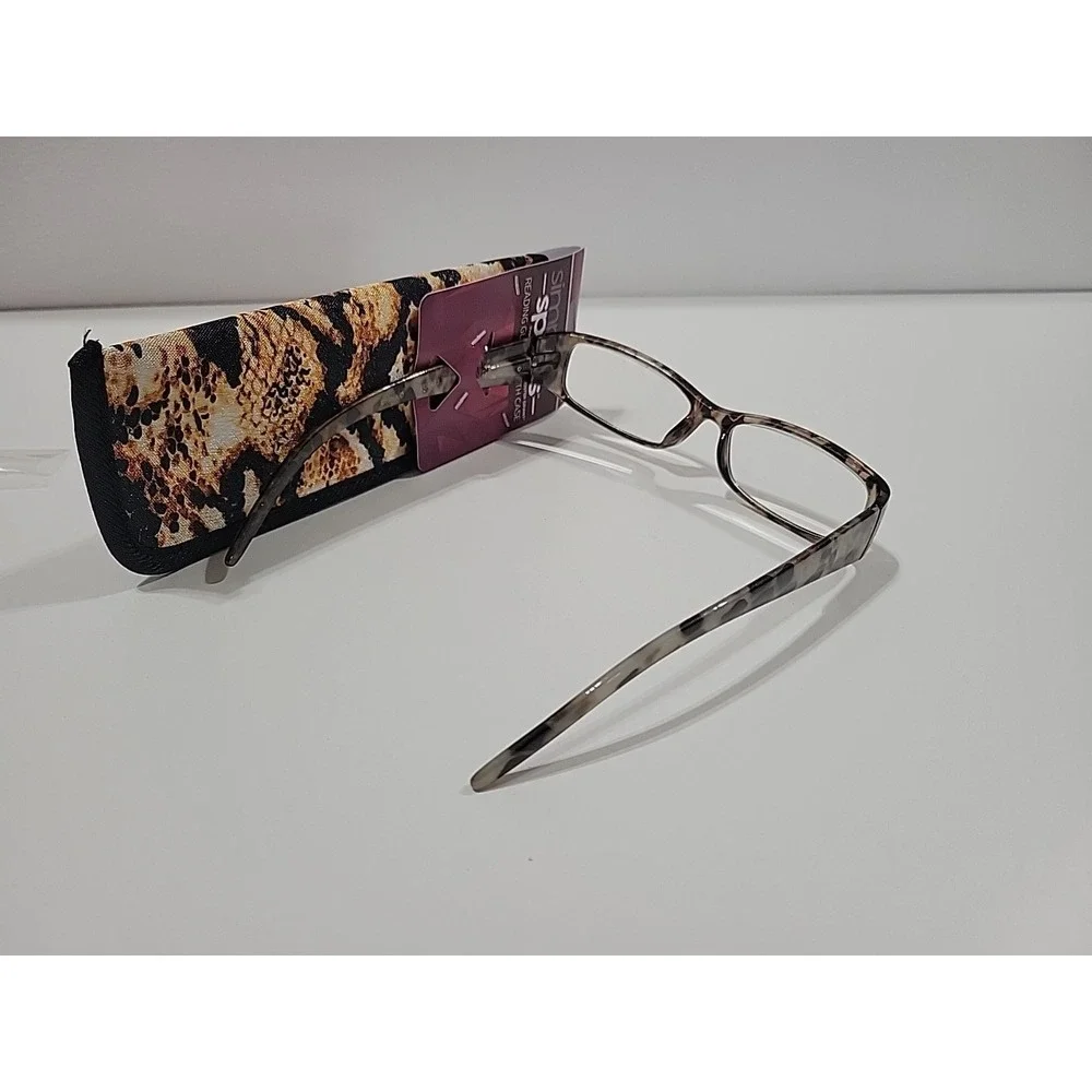 Simply Specs Foster Grant Women's Reading Glasses +2.75 Syriah Snake Print New